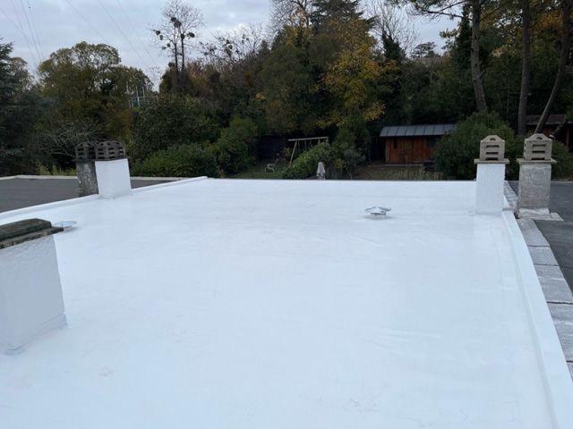 Membrane sur un toit maison plat