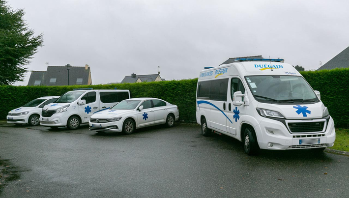 Flotte de véhicules pour transport médicalisé