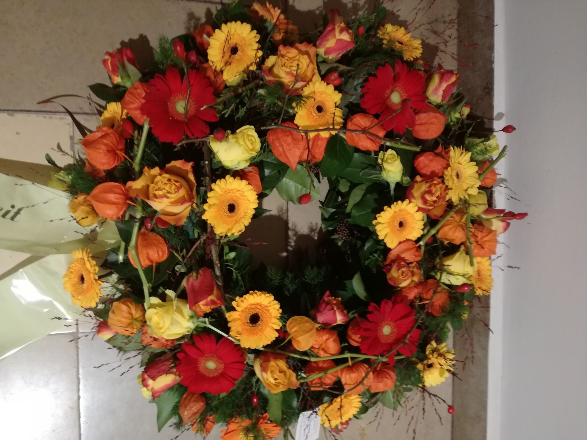 bunte Blumen als Strauß