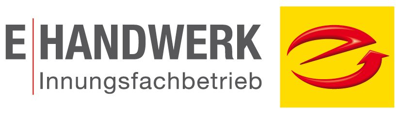 A logo for a company called e handwerk innungsfachbetrieb