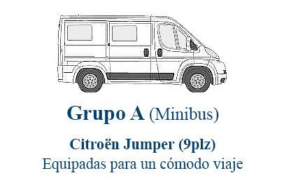 Un dibujo en blanco y negro de un minibús Citroën Jumper.