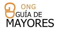 El logotipo de Ong Guia de Mayores es de color naranja y negro sobre fondo blanco.