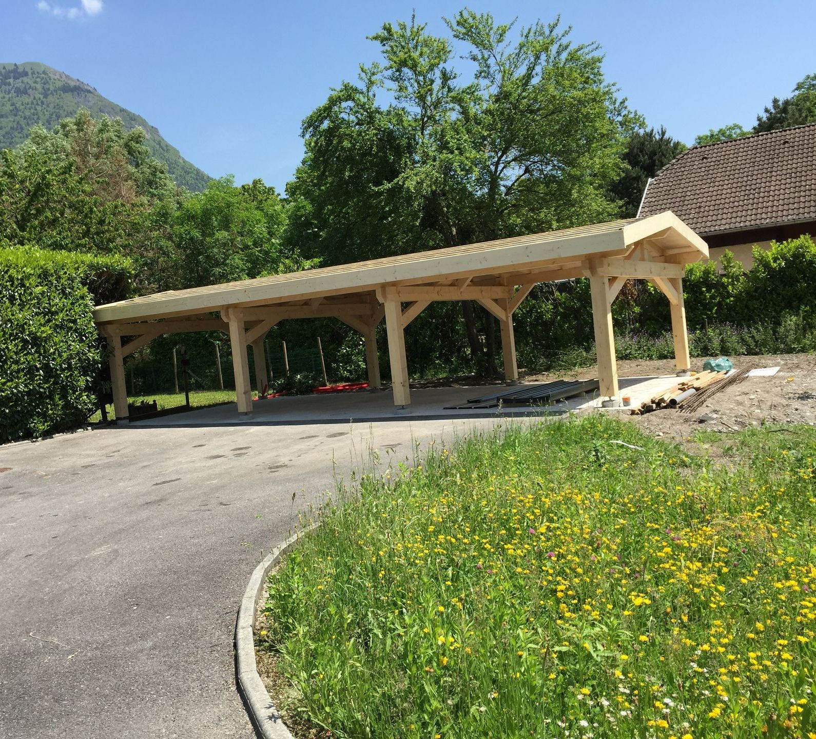 Construction d'un abri