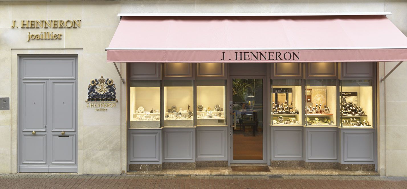 Façade de la boutique de joaillerie Jean Henneron