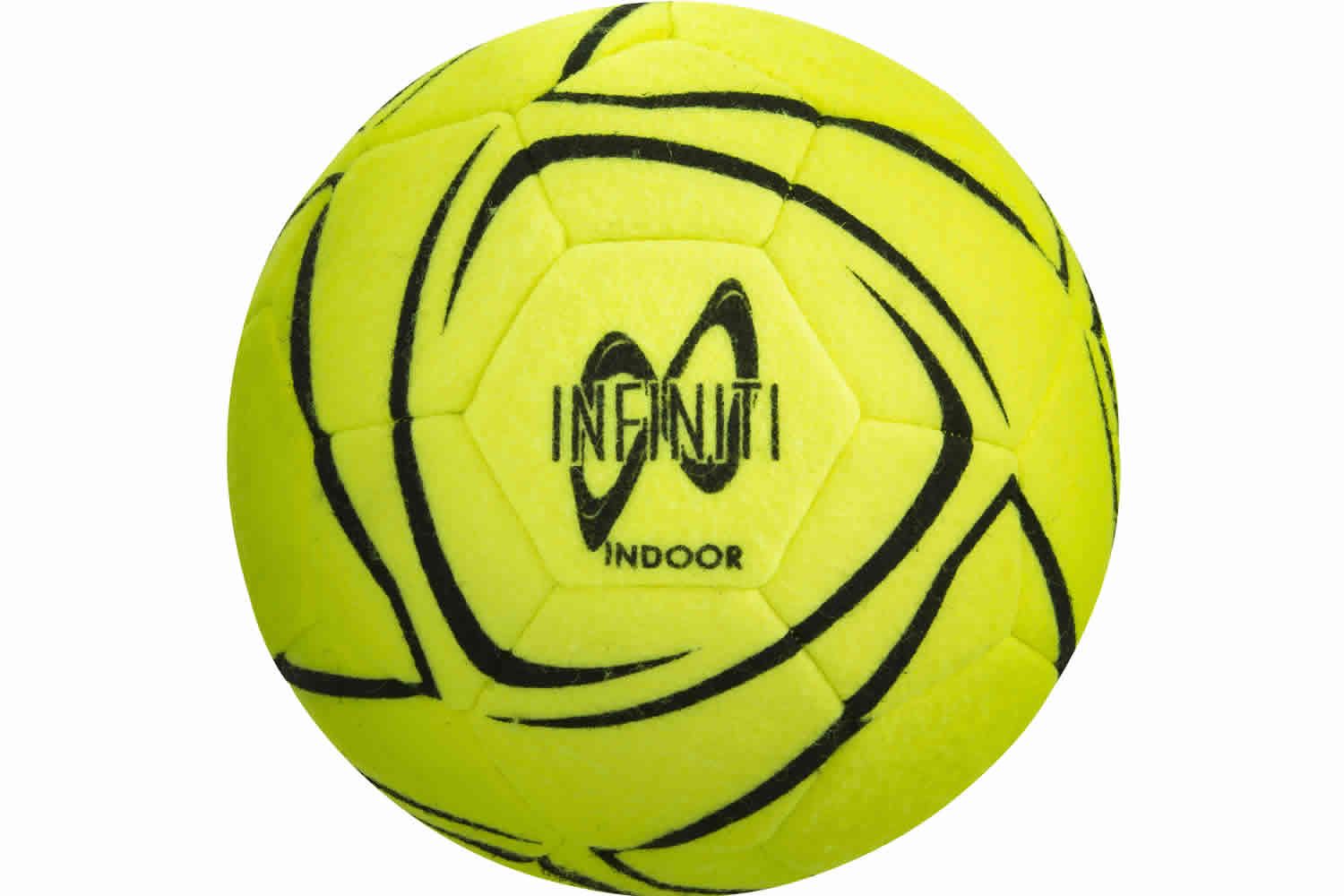 A yellow ball with the word infiniti on it