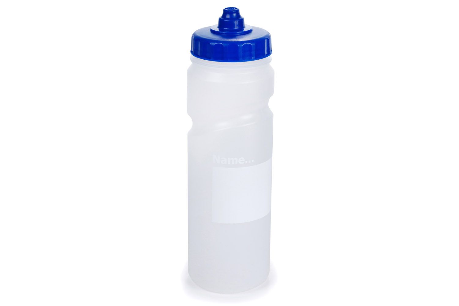 A clear plastic bottle with a yellow cap