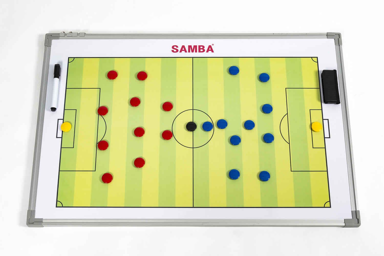 A soccer board with the word bamba on it