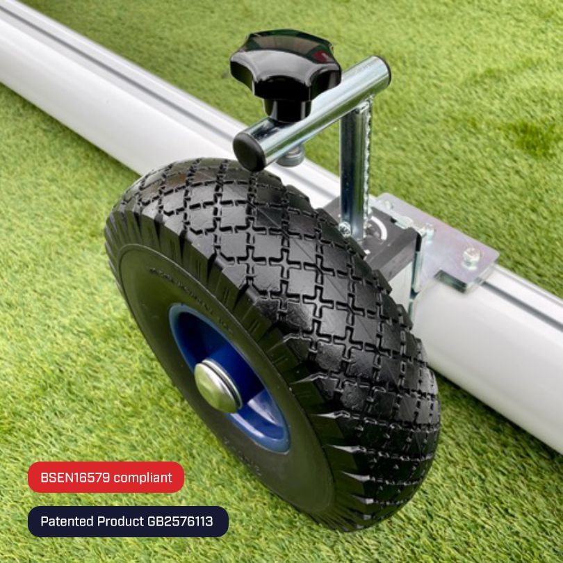 Senior Selfweighted Wheeled Football Goal Package: 11-A-Side Freestanding Aluminium (Including VAT & Delivery)