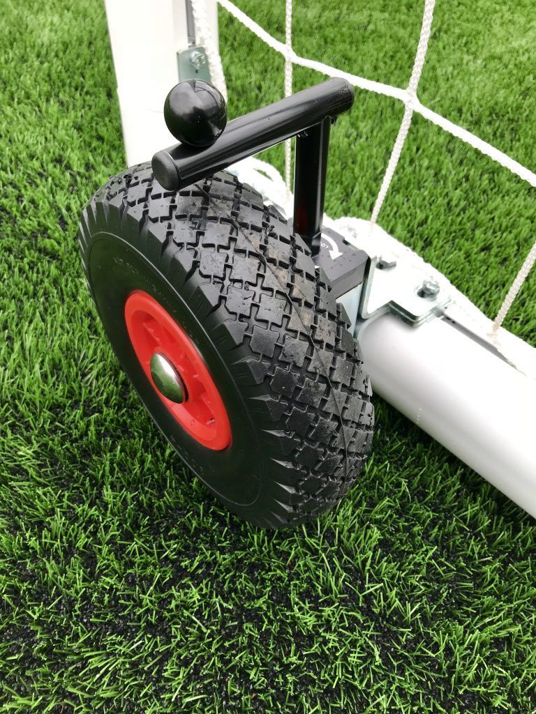 Youth Selfweighted Wheeled Football Goal Package: 11-A-Side Freestanding Aluminium (Including VAT & Delivery)