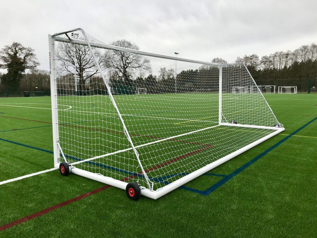 Youth Selfweighted Wheeled Football Goal Package: 11-A-Side Freestanding Aluminium (Including VAT & Delivery)