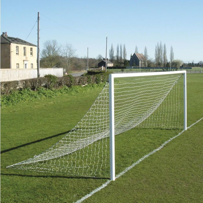 Aluminium 16' x 7' 9v9 Socketed Goal with Quick Release Crossbar NO BACK SUPPORTS