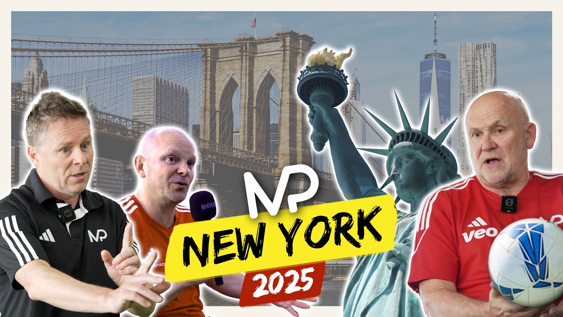 A poster for new york in 2025 with a statue of liberty in the background