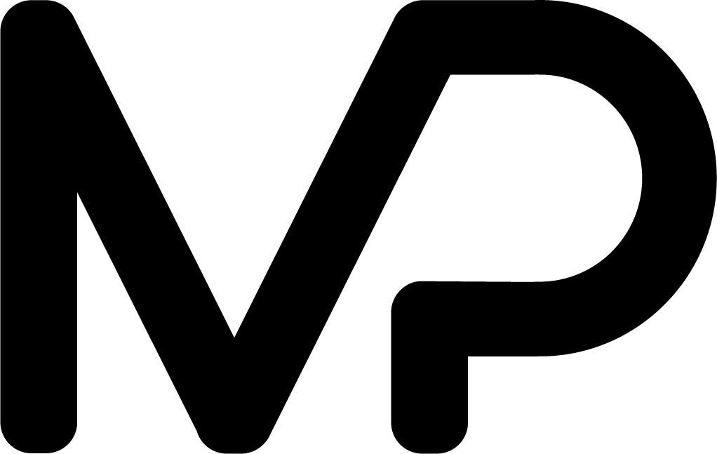 A black and white logo of the letter np on a white background.