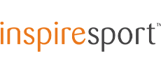 The logo for inspiresport is orange and black on a white background