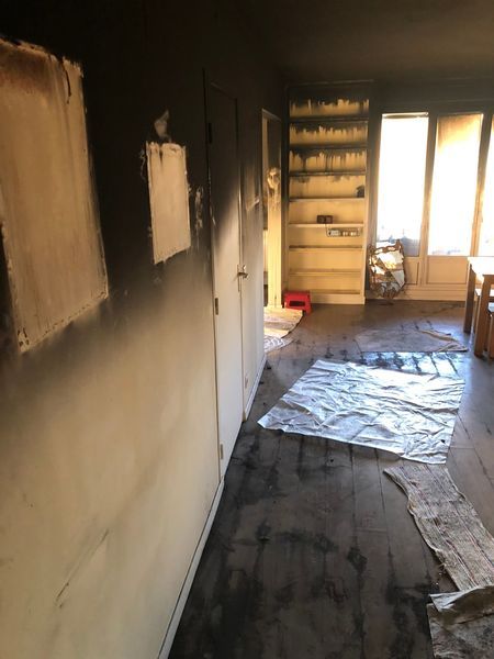maison incendiée