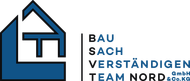 Blue and black logo with house icon and text “BAU SACH VERSTÄNDIGEN TEAM NORD”