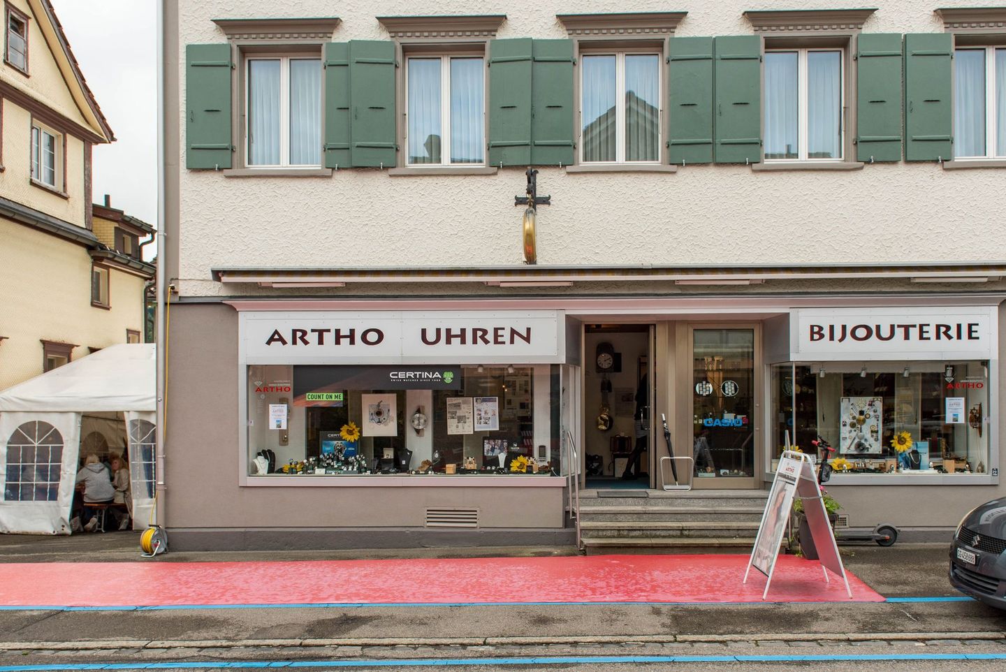 Schaufenster von Aussen