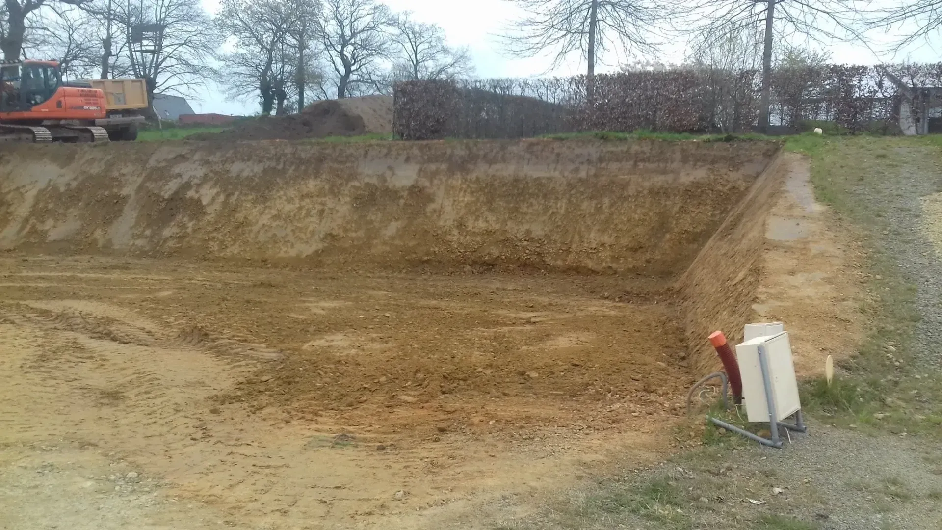 Un terrain en cours de terrassement
