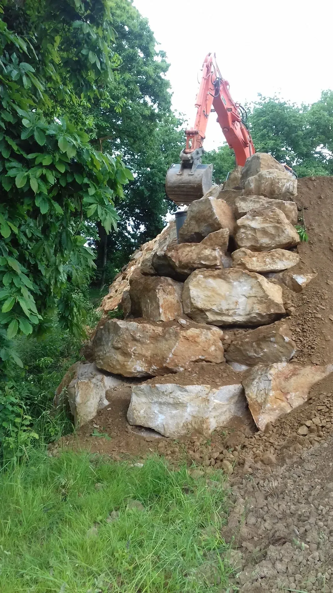 Une pelleteuse en action