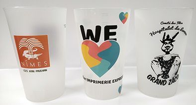 Gobelets écologiques, réutilisables, adaptés à votre événement, design exclusif