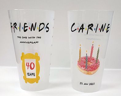 Gobelets ou Eco Cup personnalisé impression couleurs 25cl, 33cl, 40cl Atelier Imprimerie Express Nimes