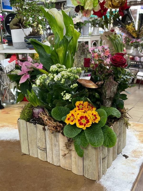 Composition florale pour deuil