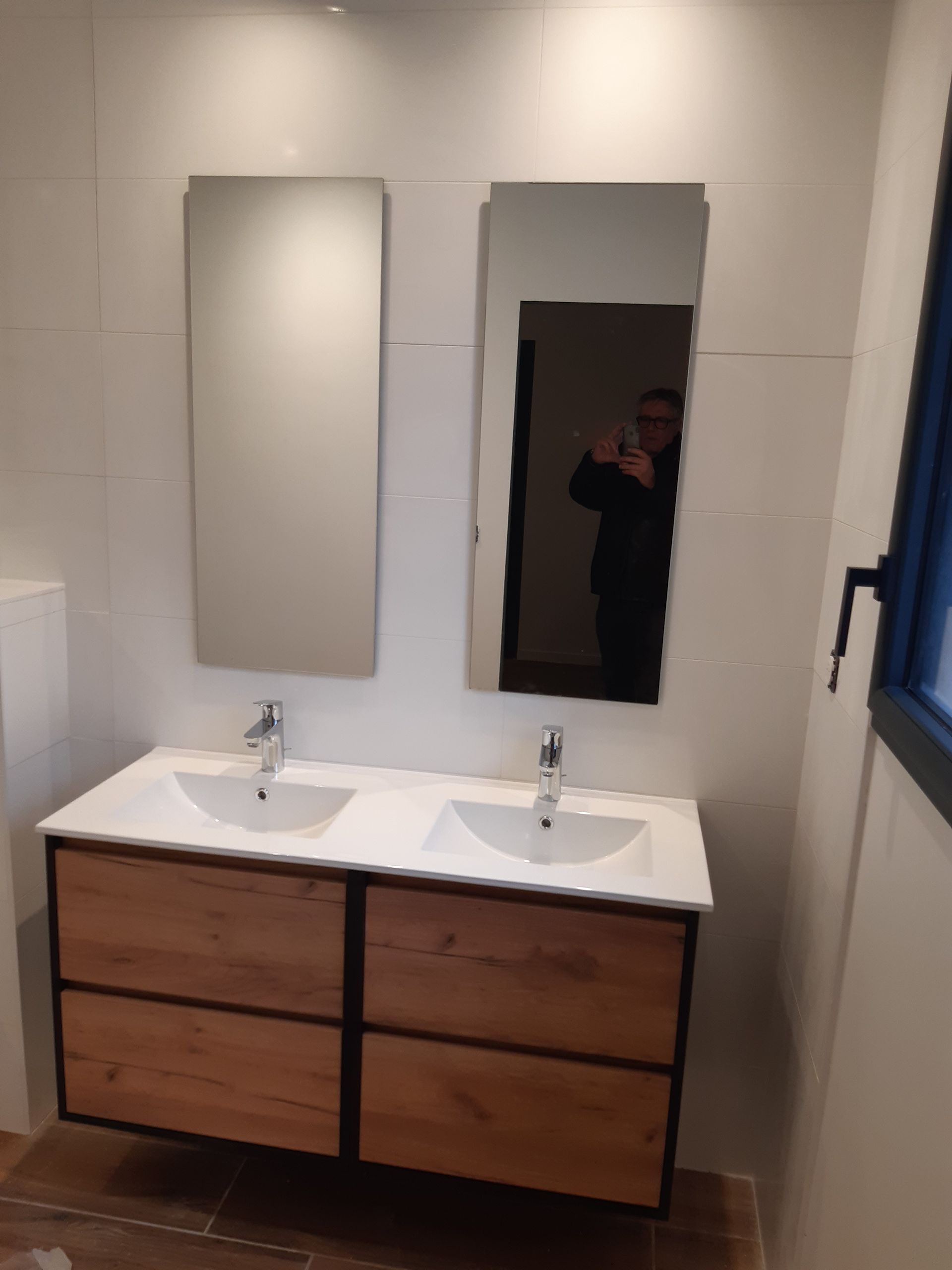 Pose de meubles avec vasques