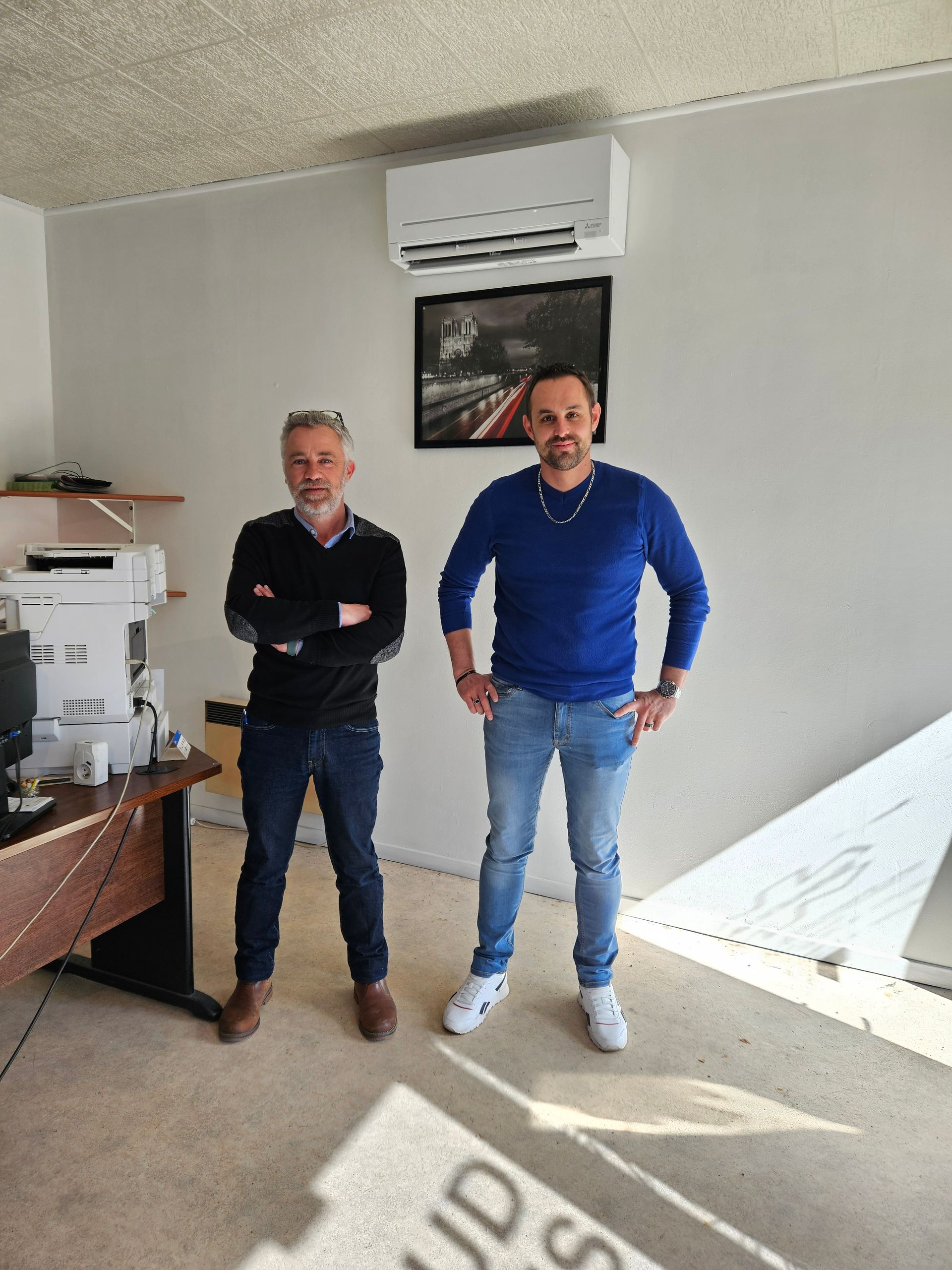 Les 2 gérants de Taxis Ambulances Barraud & Charles.