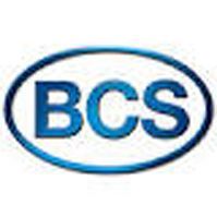 Blaue BCS-Buchstaben innerhalb eines ovalen blauen Rahmens auf weißem Hintergrund