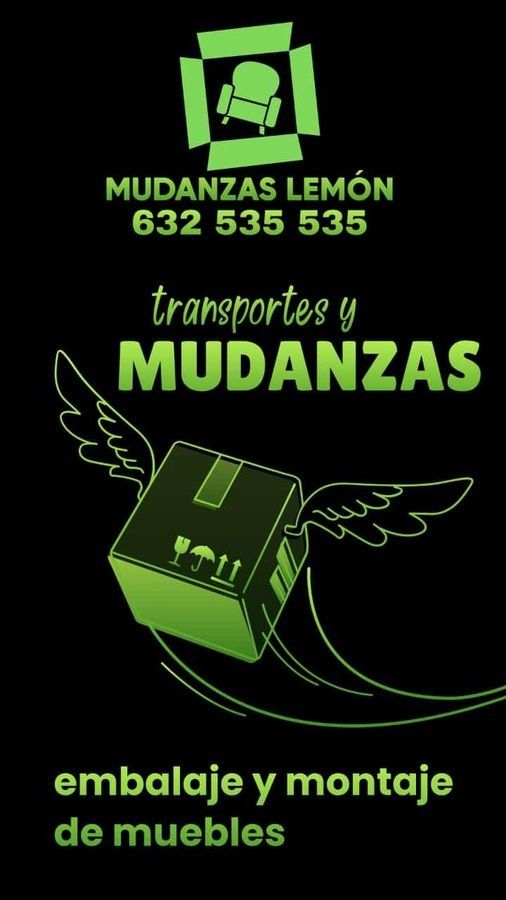 Logotipo verde para empresa de mudanzas