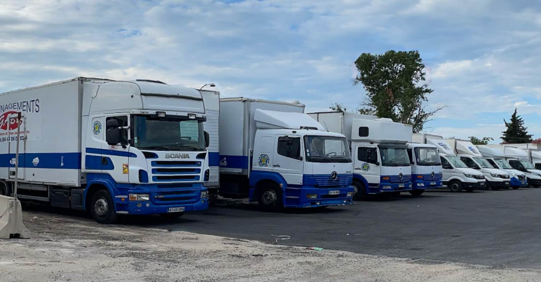 Flotte de camions de Déménagements Gaby