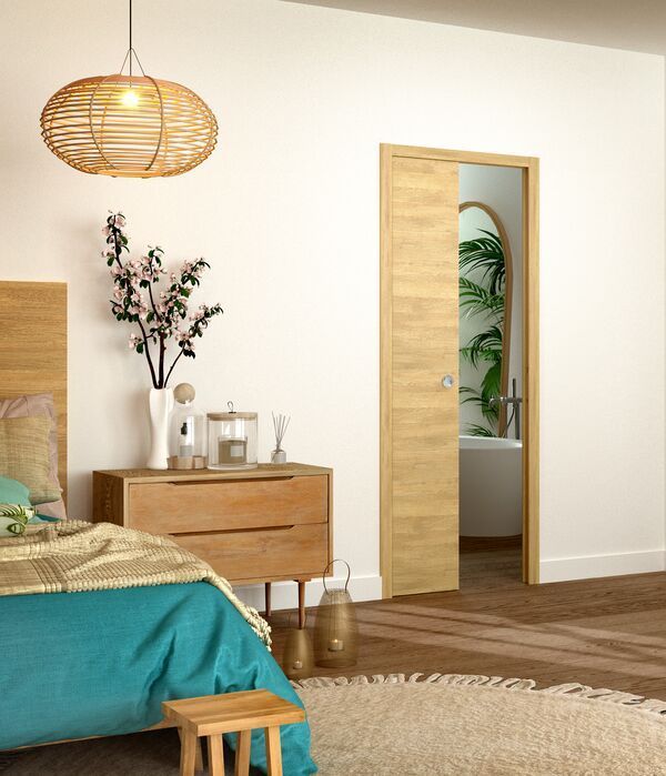 Une porte coulissante de la marque Sogal