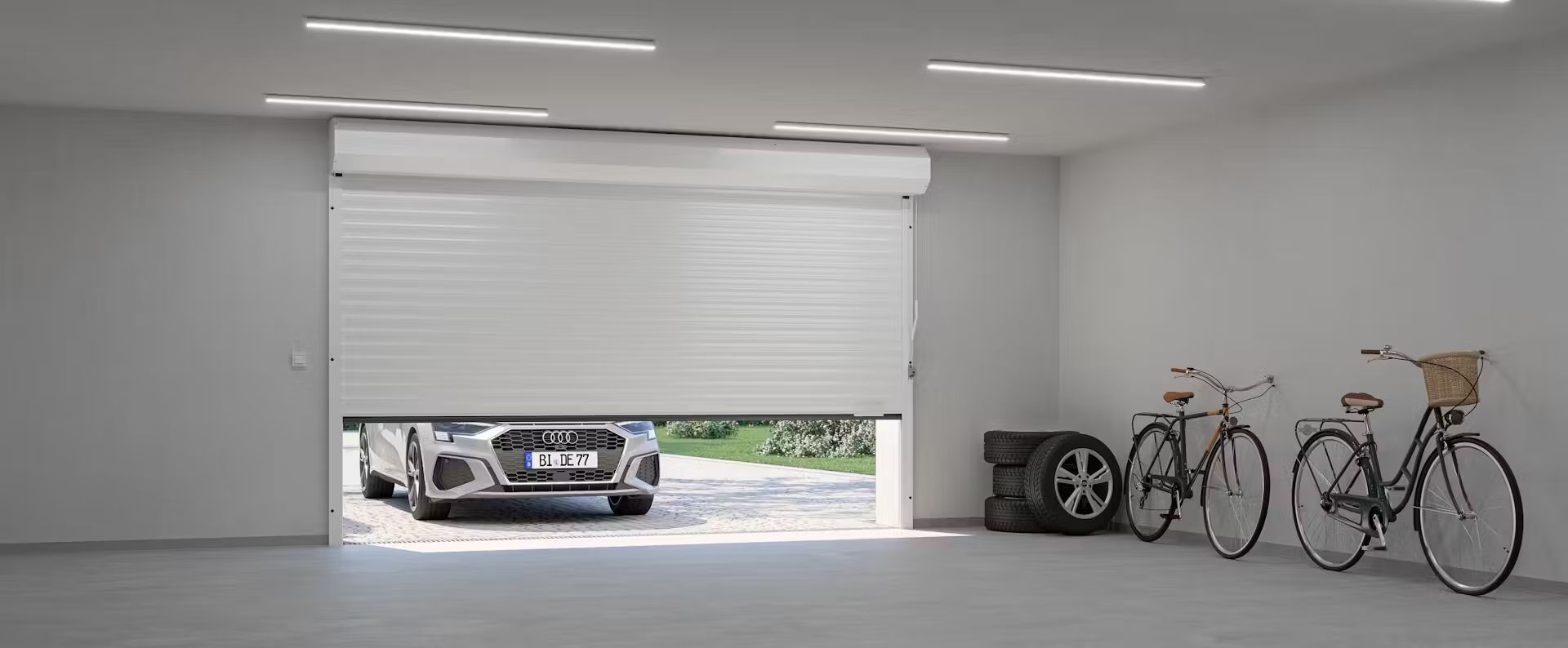 Une porte de garage de la marque Hörmann