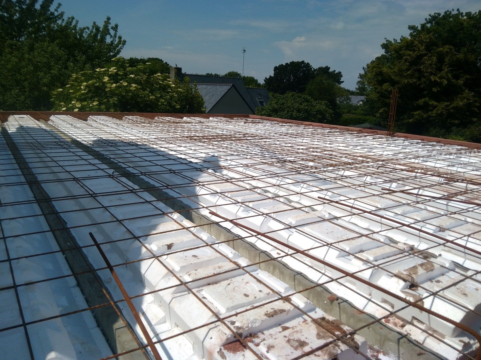 Coffrage pour accueillir une chape