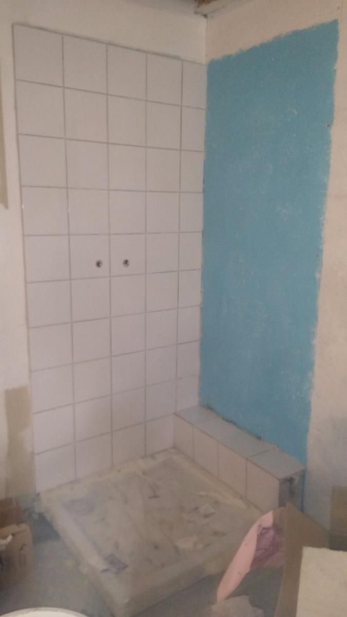 Carrelage blanc avant rénovation