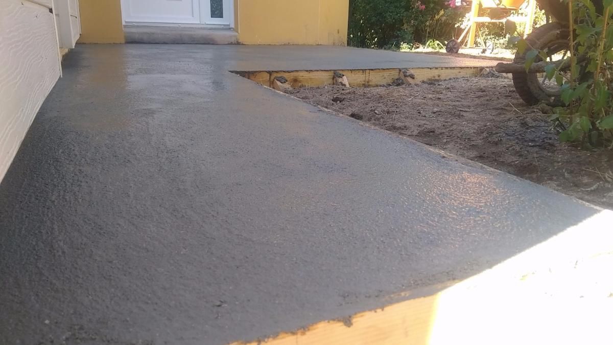 Chape en béton pour une terrasse