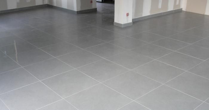 Carrelage dans un salon