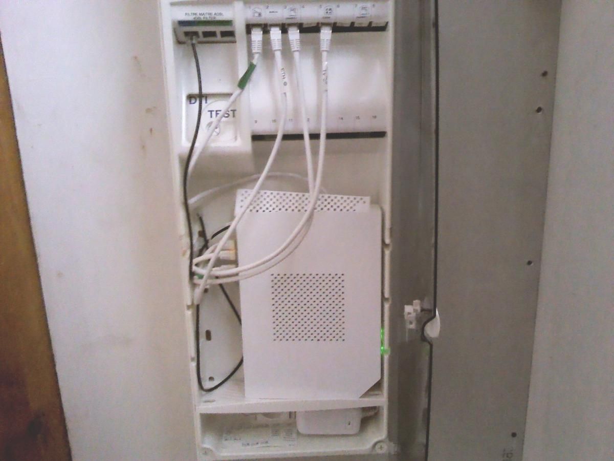 Tableau électrique dans un boîtier