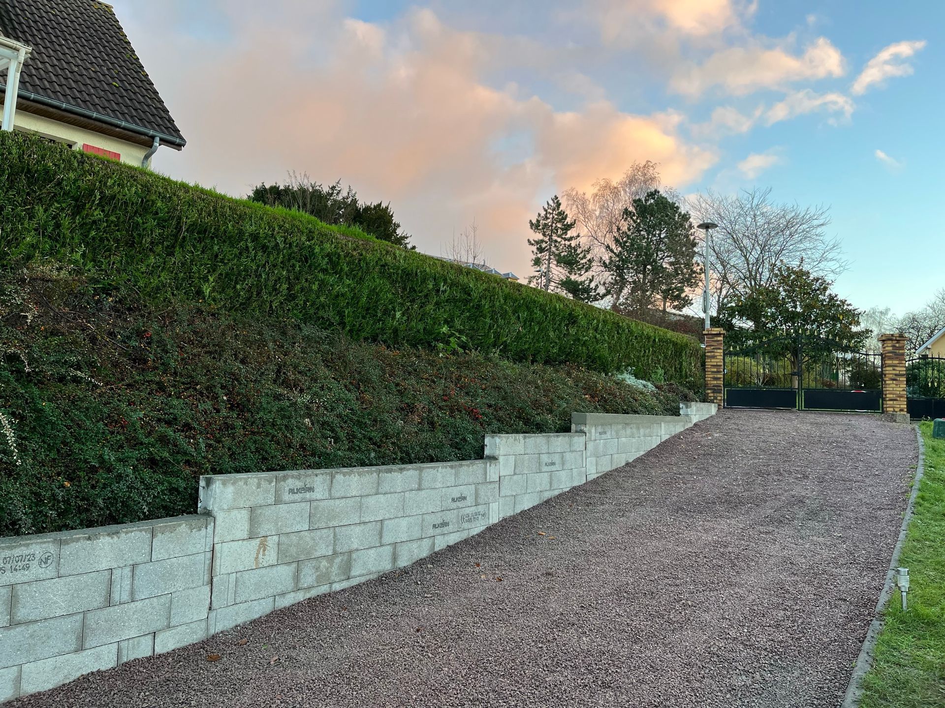 Mur de soutènement en béton armé