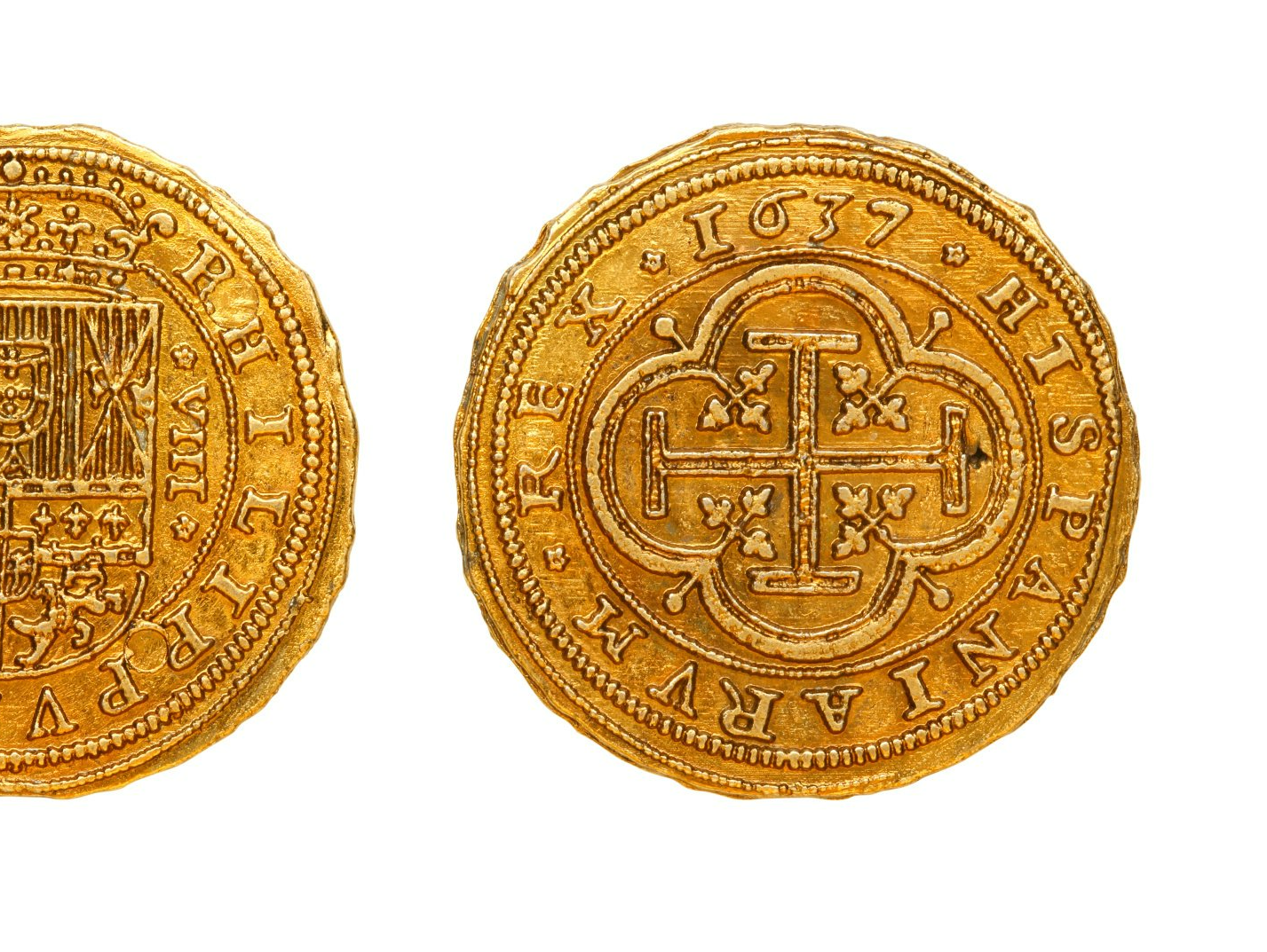 Deux pièces de monnaies en or