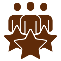 Icon Personen und Sterne