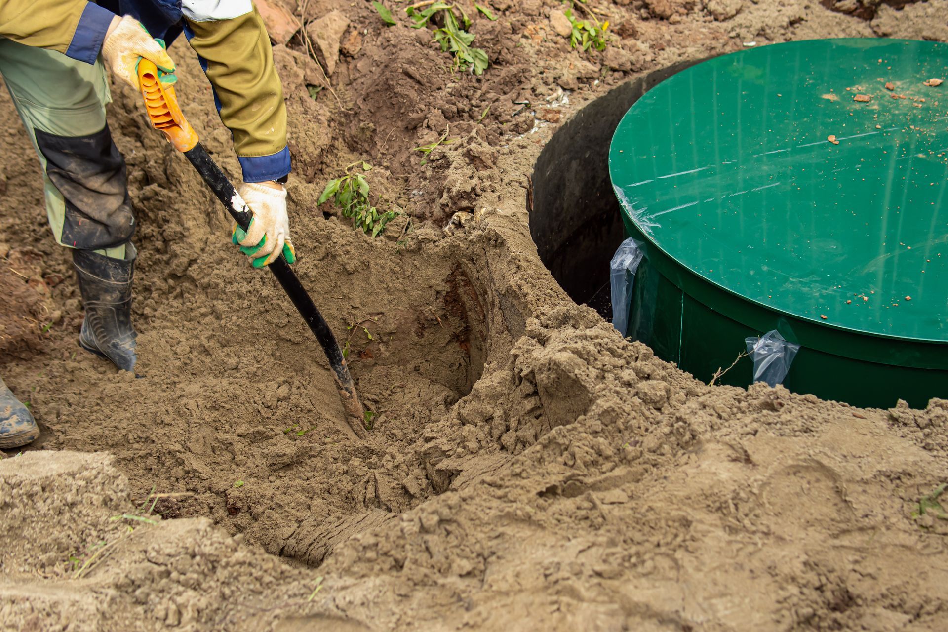 Trou à côté d'une microstation