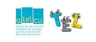 Logotipo de «Atelcu» con letras de colores y tres personajes de dibujos animados con ojos grandes