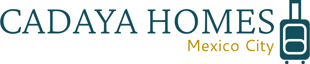 CADAYA HOMES Mexico City logo with a suitcase icon.