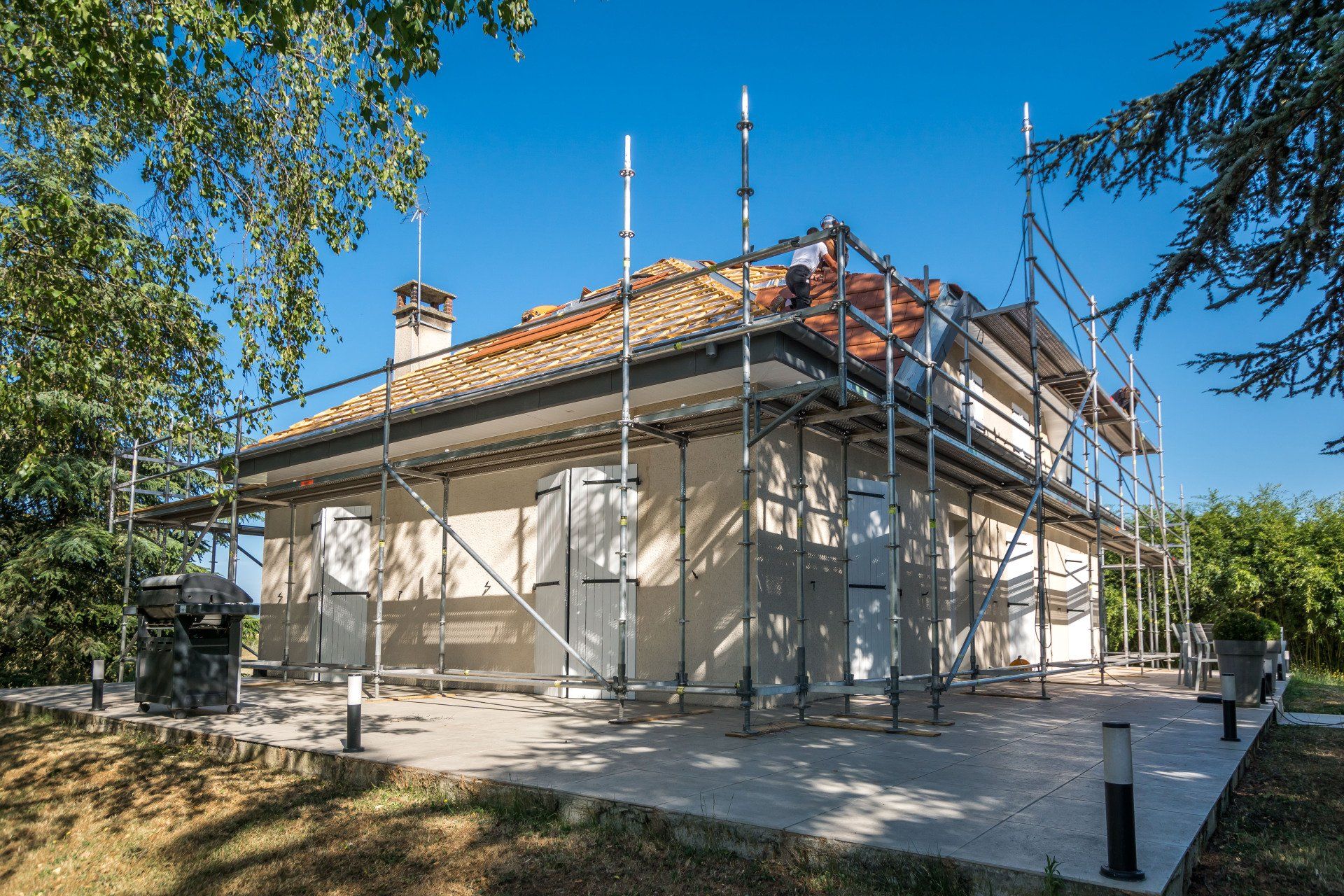 Échafaudage de toiture