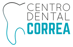 Un logotipo para el Centro Dental Correa con un diente.