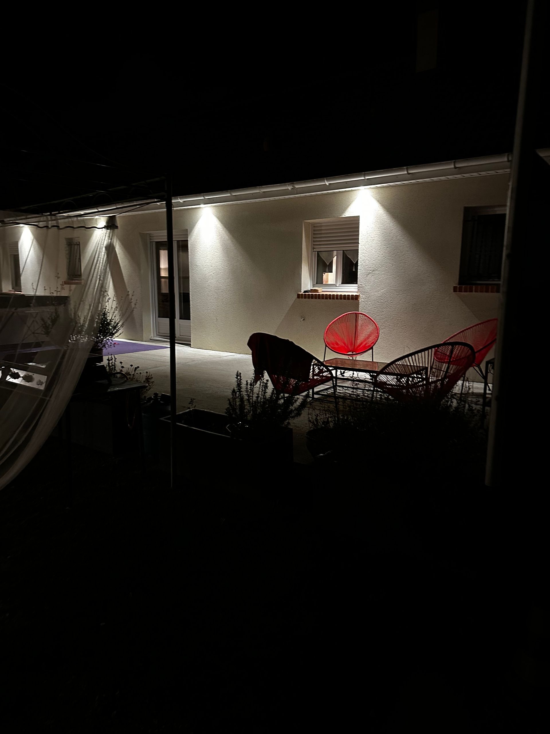 Mise en place d'éclairage extérieur