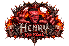 Logotipo del estudio de tatuajes y piercings Henry Redskull en Valdemoro