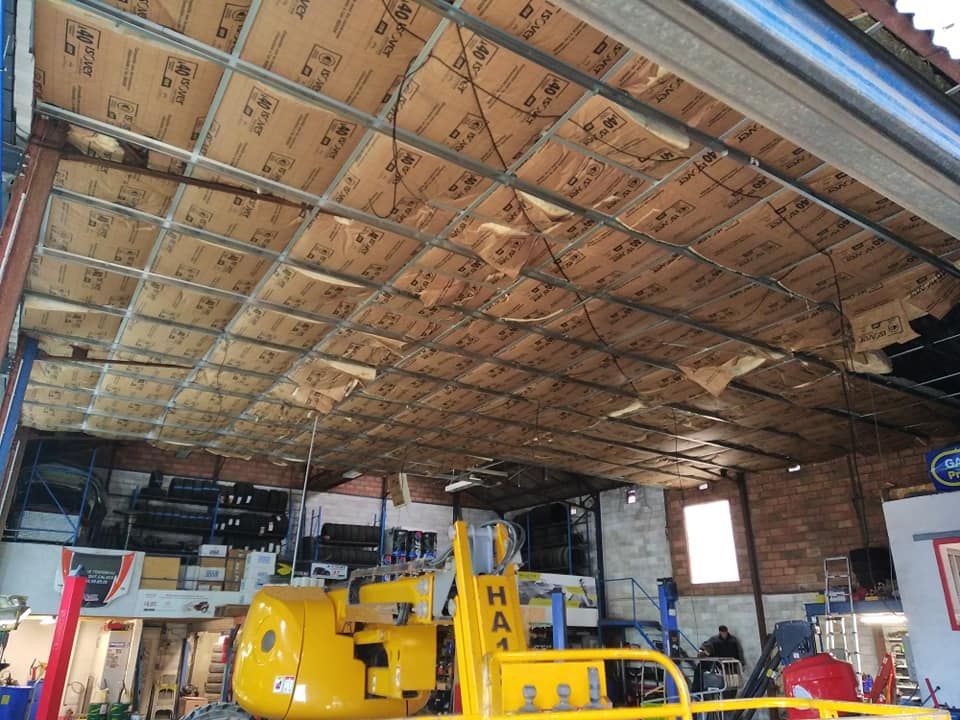 Isolation du plafond.