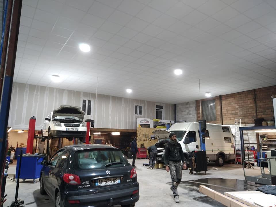 Plafond du garage fini.